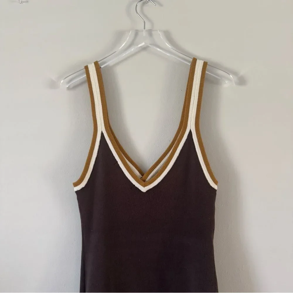 ⭕️ FREE PEOPLE Mini Dress Knit Brown